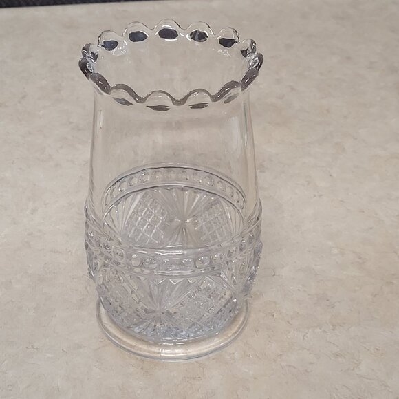 Unbranded Other - Vintage Celery Vase Brilliant Greensburg Diamond Band Dots EAPG 1888